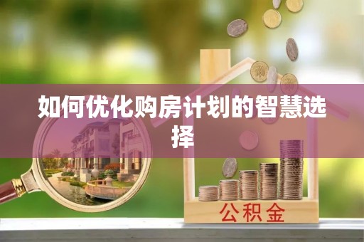 镇安如何优化购房计划的智慧选择