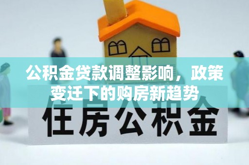 镇安公积金贷款调整影响，政策变迁下的购房新趋势