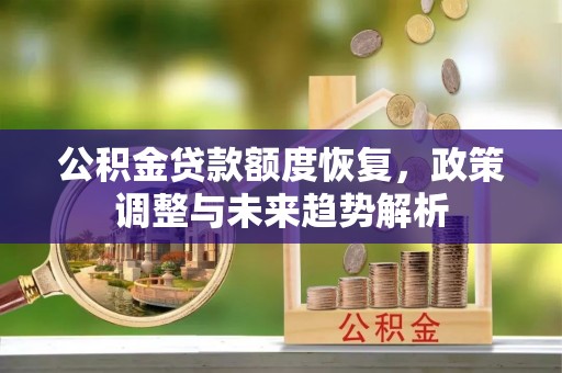 镇安公积金贷款额度恢复，政策调整与未来趋势解析