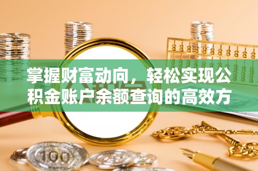 镇安掌握财富动向，轻松实现公积金账户余额查询的高效方式