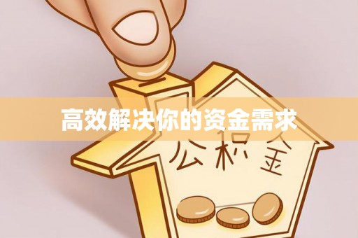 镇安高效解决你的资金需求