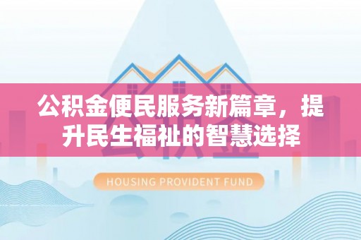 镇安公积金便民服务新篇章，提升民生福祉的智慧选择
