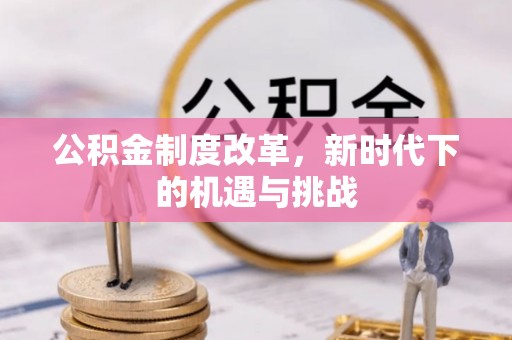 镇安公积金制度改革，新时代下的机遇与挑战