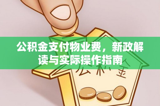 镇安公积金支付物业费，新政解读与实际操作指南