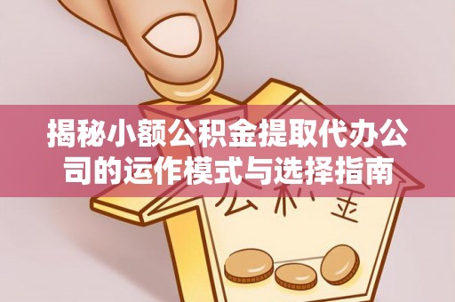 镇安揭秘小额公积金提取代办公司的运作模式与选择指南