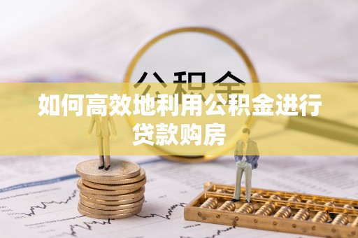 镇安如何高效地利用公积金进行贷款购房